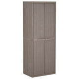 vidaXL Garden Storage Cabinet 65x45x88 cm polypropylene rattan black