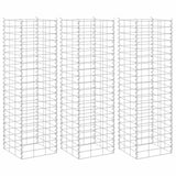 vidaXL Gabion plantenbakken 3 st verhoogd 30x30x50 cm ijzer