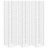 vidaXL Gabion plantenbakken 3 st verhoogd 30x30x50 cm ijzer