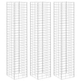 vidaXL Gabion plantenbakken 3 st verhoogd 30x30x50 cm ijzer