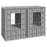 vidaXL Gabion poles 2 pcs 40x40x60 cm iron