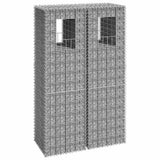 vidaXL Gabion poles 2 pcs 40x40x60 cm iron