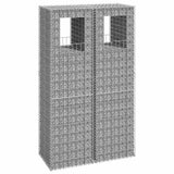 vidaXL Gabion poles 2 pcs 40x40x60 cm iron
