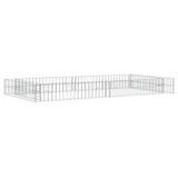 vidaXL Raised Gabion Planter 100x100x20 cm Galvanized Steel