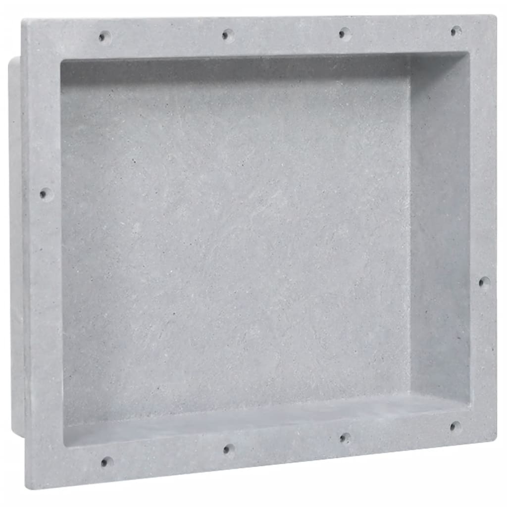 vidaXL Shower Niche 41x36x10 cm Matte Grey