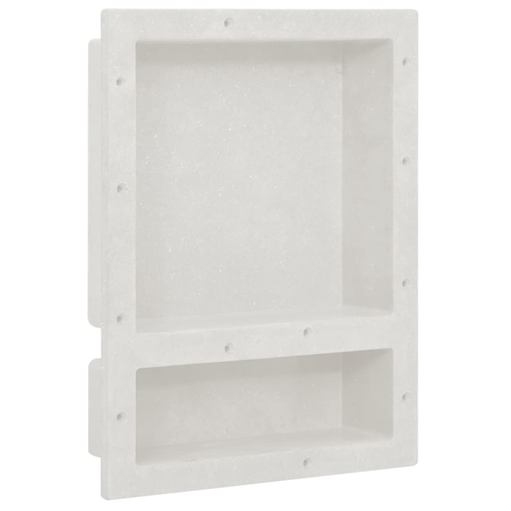 vidaXL Shower Niche 41x36x10 cm Matte Grey