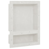 vidaXL Shower Niche 41x36x10 cm Matte Grey