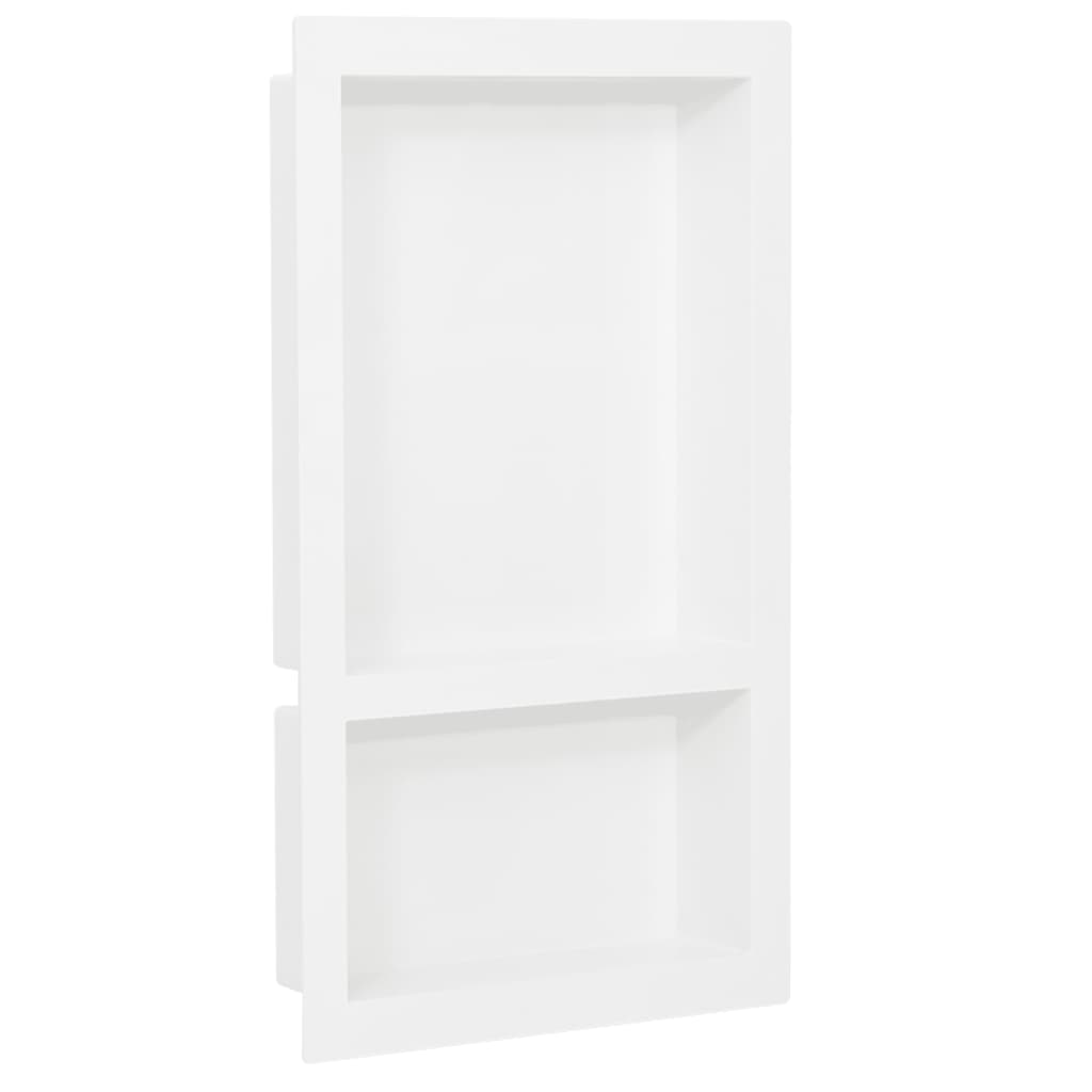 vidaXL Shower Niche 41x36x10 cm Matte Grey