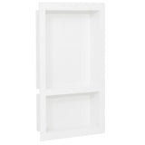 vidaXL Shower Niche 41x36x10 cm Matte Grey