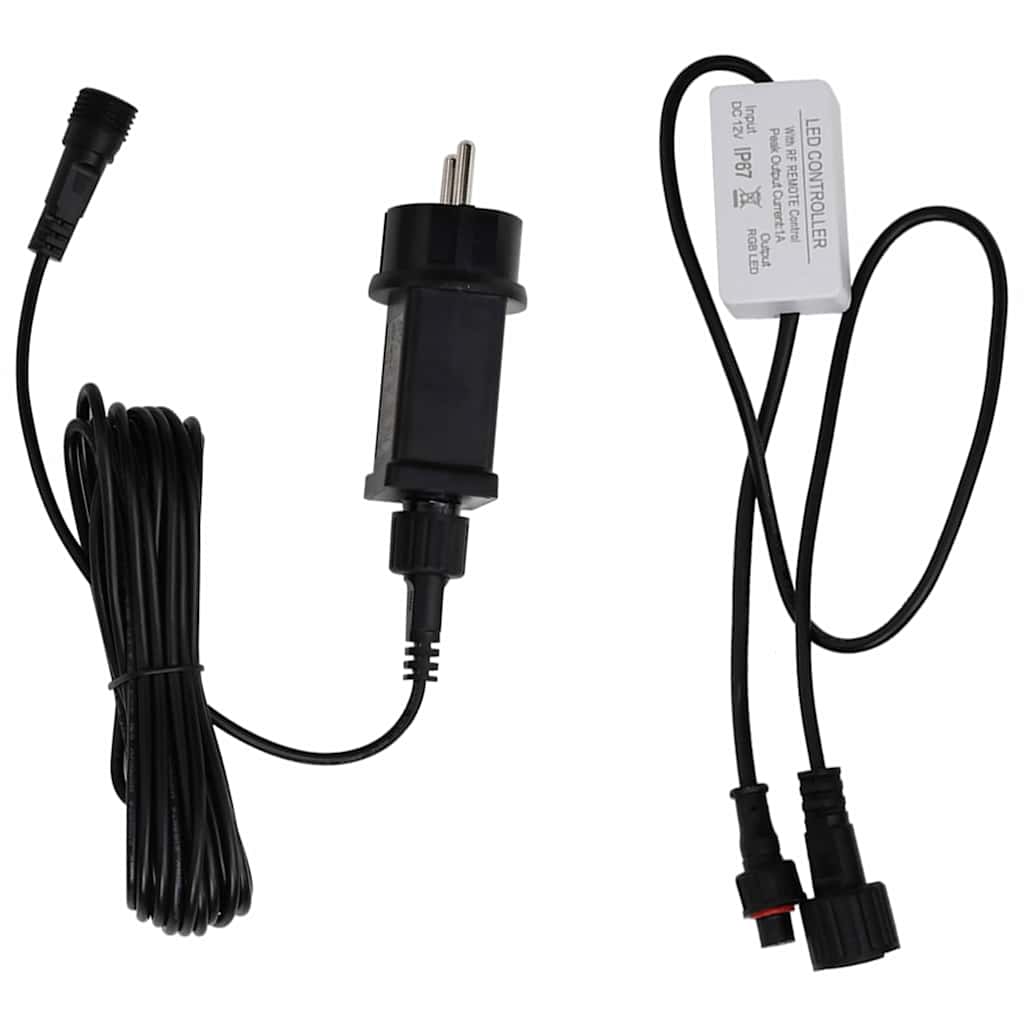 vidaXL Watervaloverlaat met RGB LED's 60 cm acryl