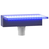 vidaXL Watervaloverlaat met RGB LED's 60 cm acryl