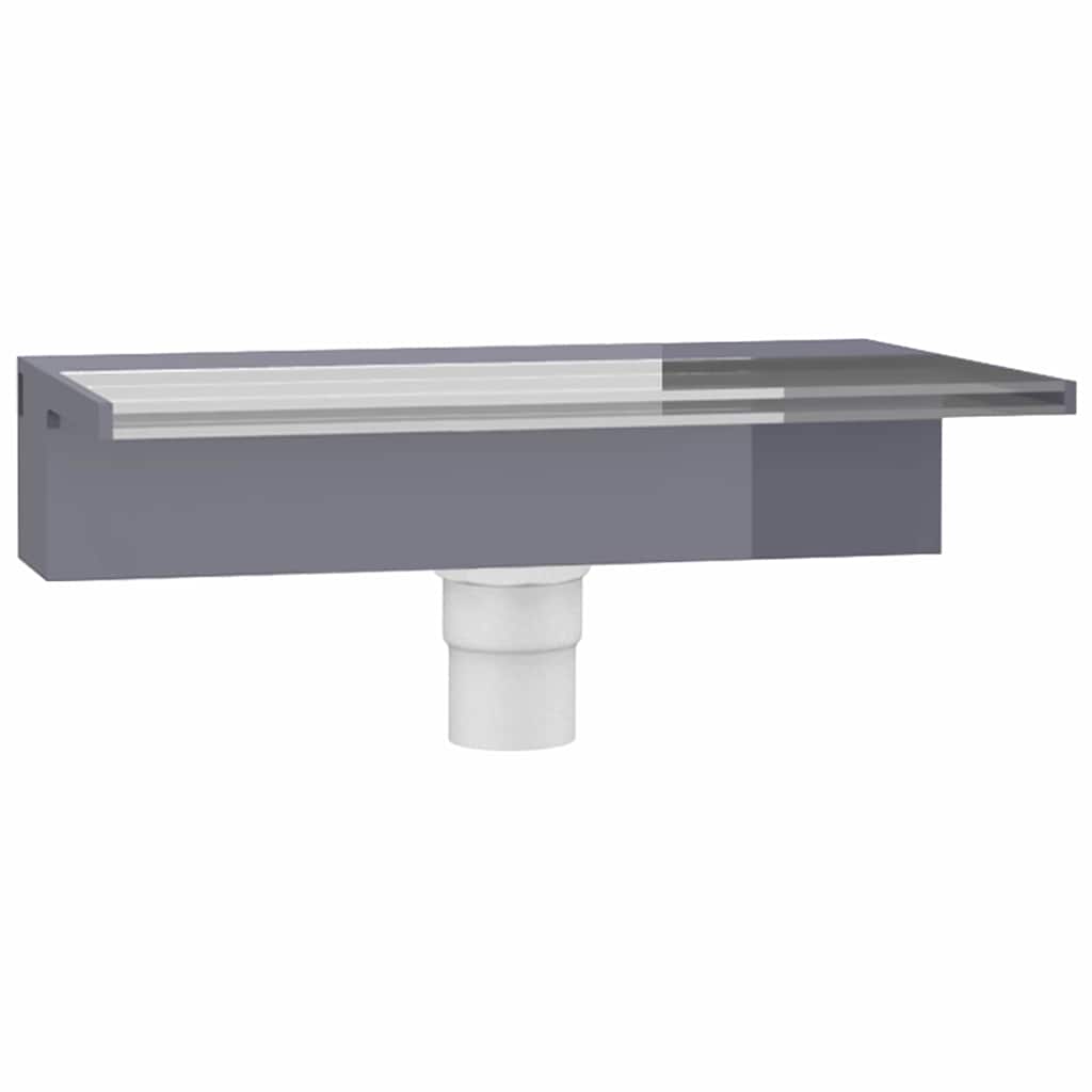 vidaXL Watervaloverlaat met RGB LED's 60 cm acryl