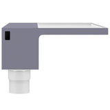 vidaXL Watervaloverlaat met RGB LED's 60 cm acryl