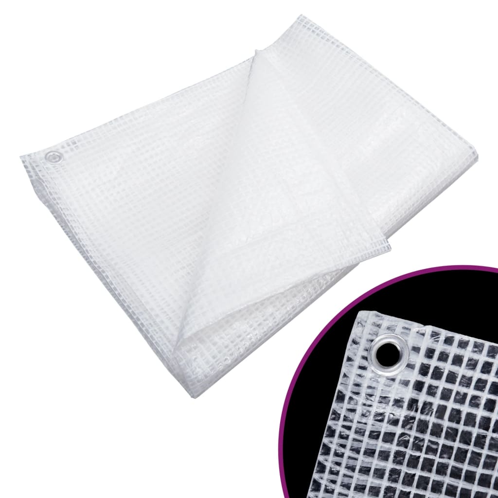 vidaXL Dekzeil leno 140 g/m² 2x3 m wit