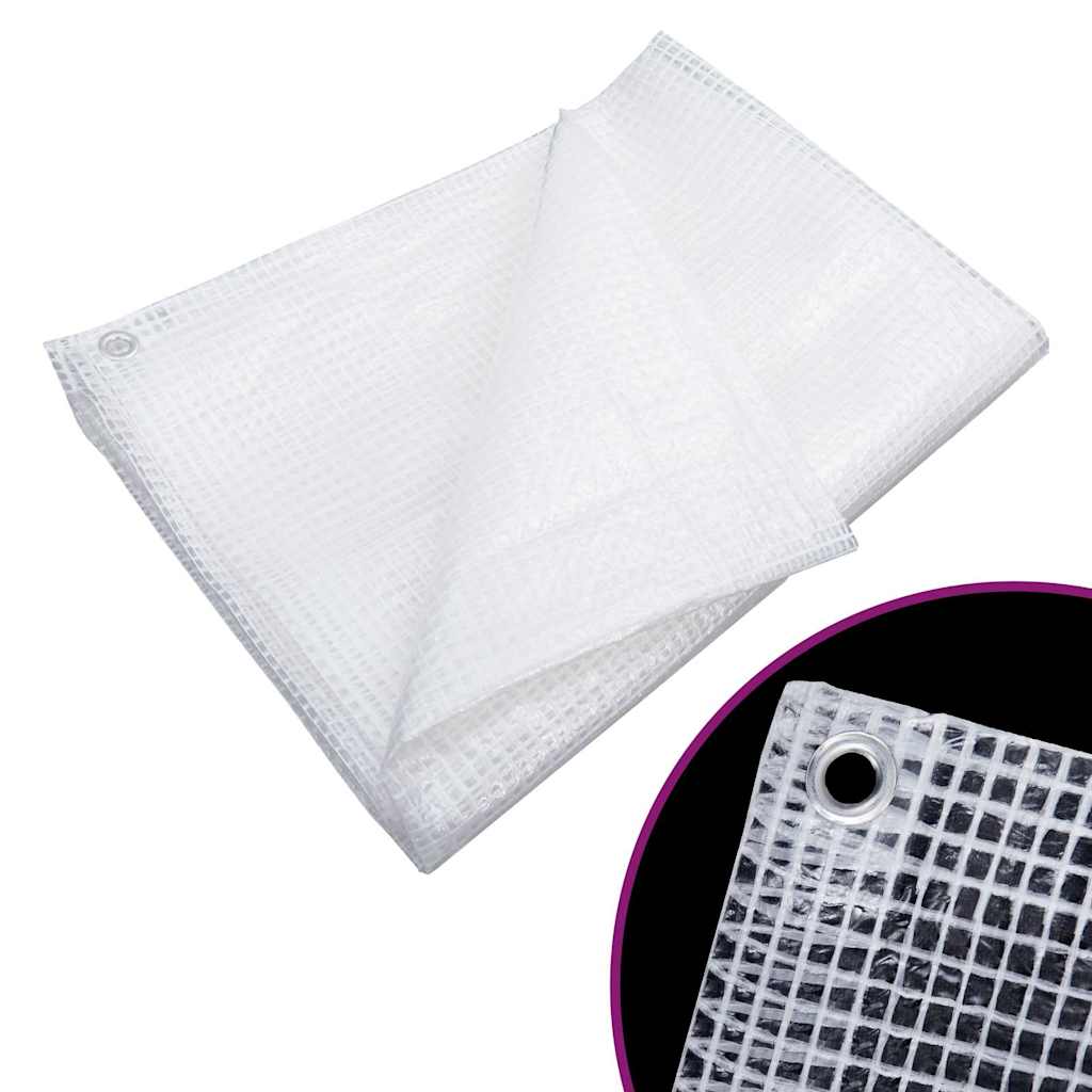 vidaXL Dekzeil leno 140 g/m² 2x3 m wit