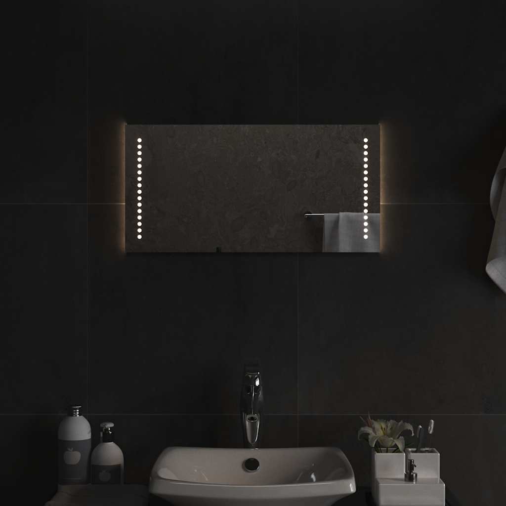 vidaXL Bathroom Mirror LED 40x20 cm