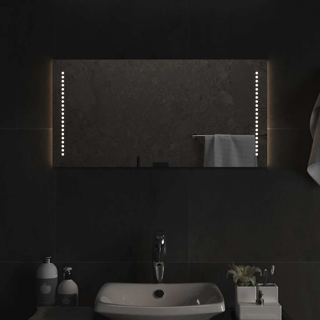 vidaXL Bathroom Mirror LED 40x20 cm