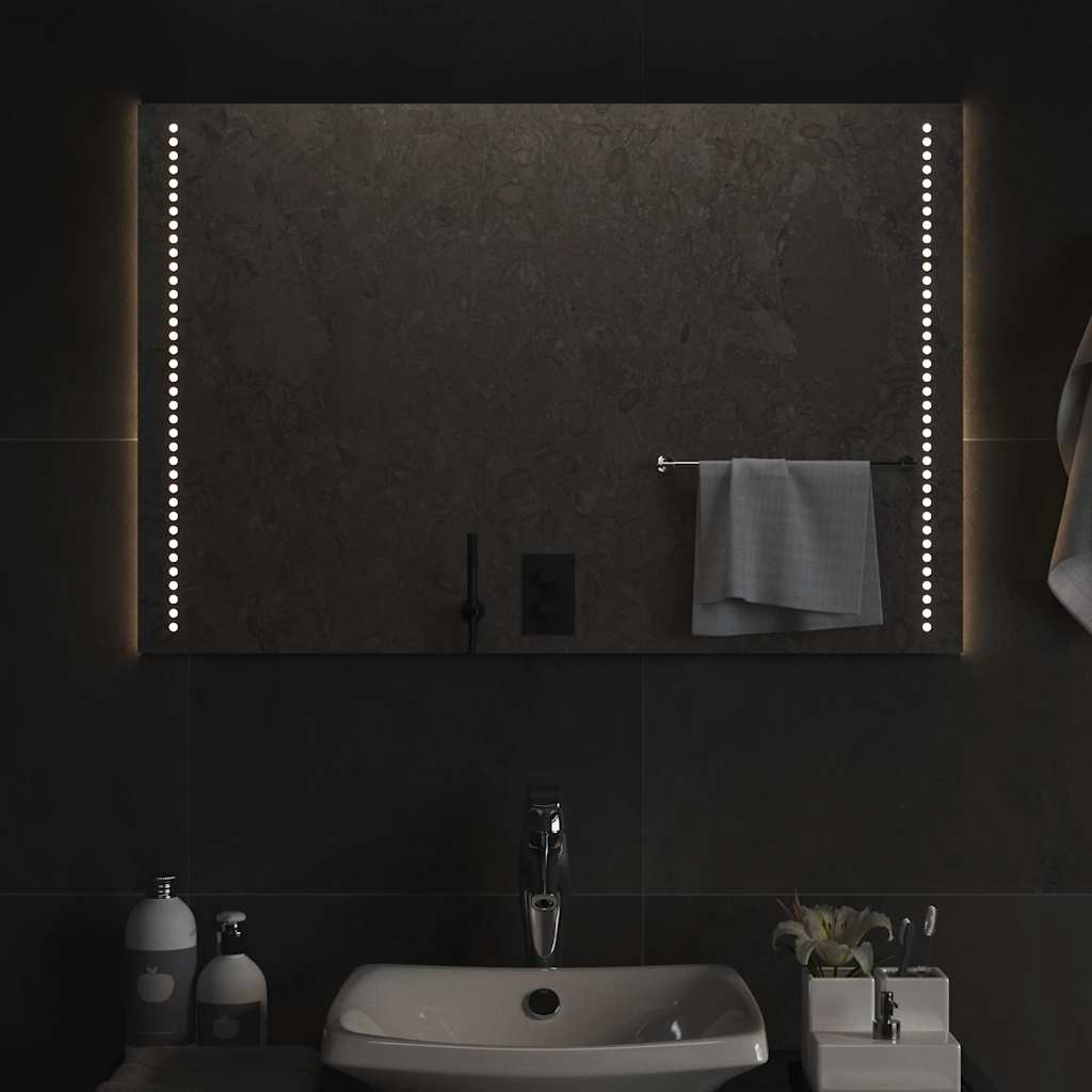 vidaXL Bathroom Mirror LED 40x20 cm