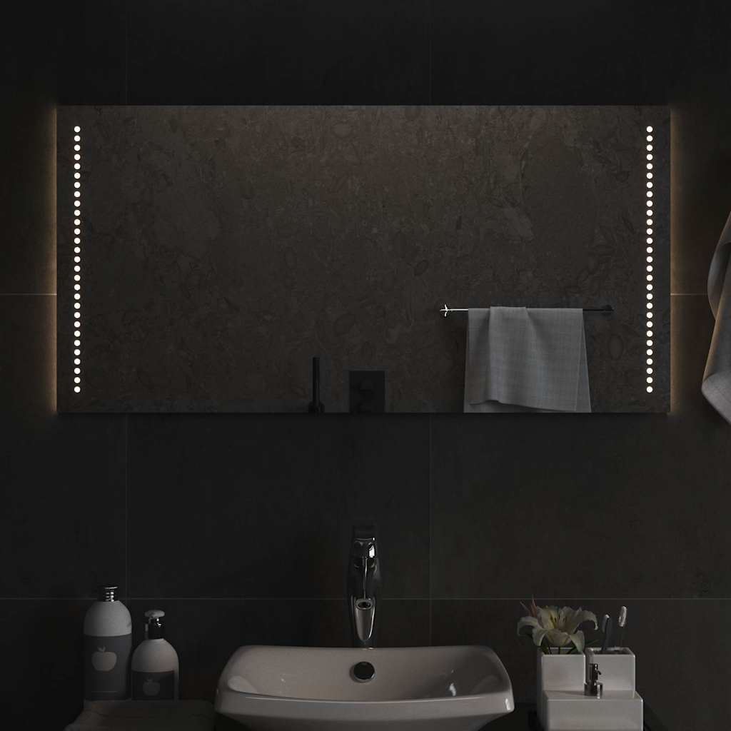 vidaXL Bathroom Mirror LED 40x20 cm