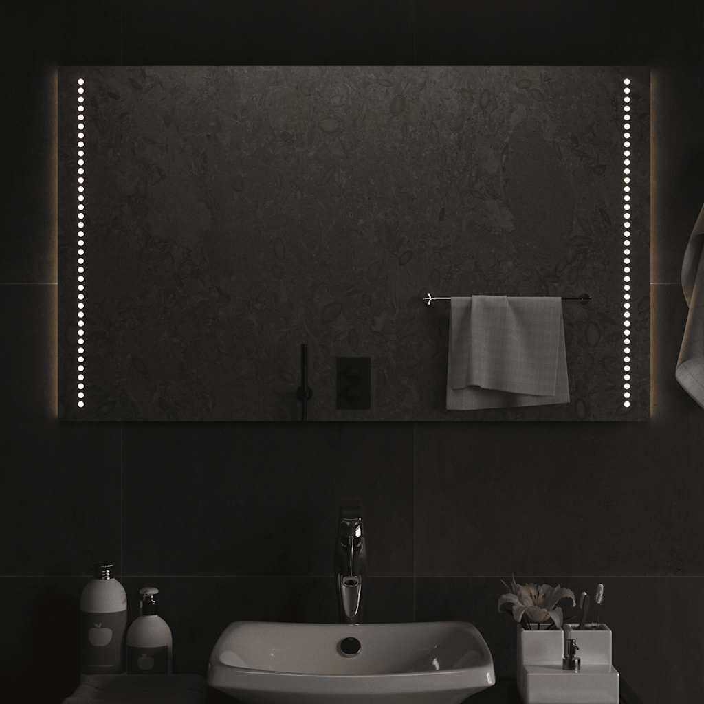 vidaXL Bathroom Mirror LED 40x20 cm