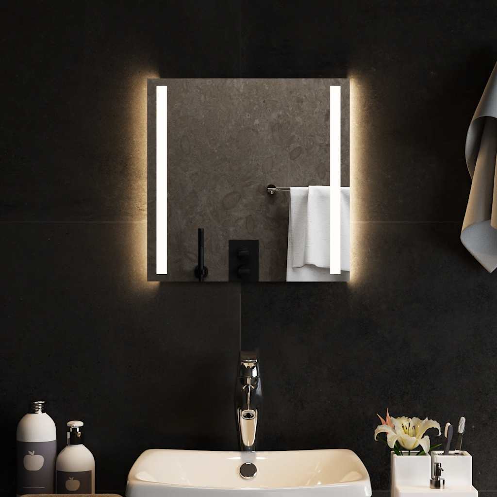 vidaXL Bathroom Mirror LED 30x30 cm