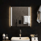vidaXL Bathroom Mirror LED 30x30 cm