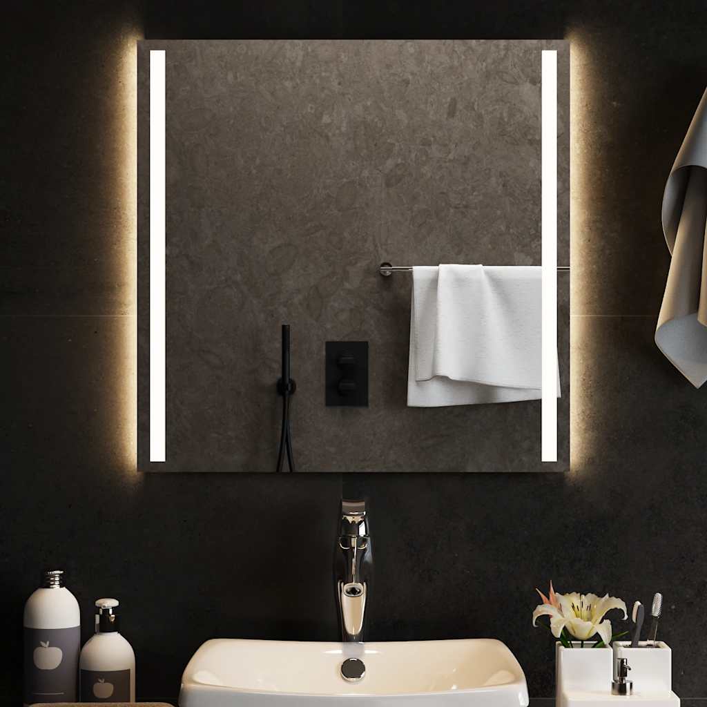 vidaXL Bathroom Mirror LED 30x30 cm