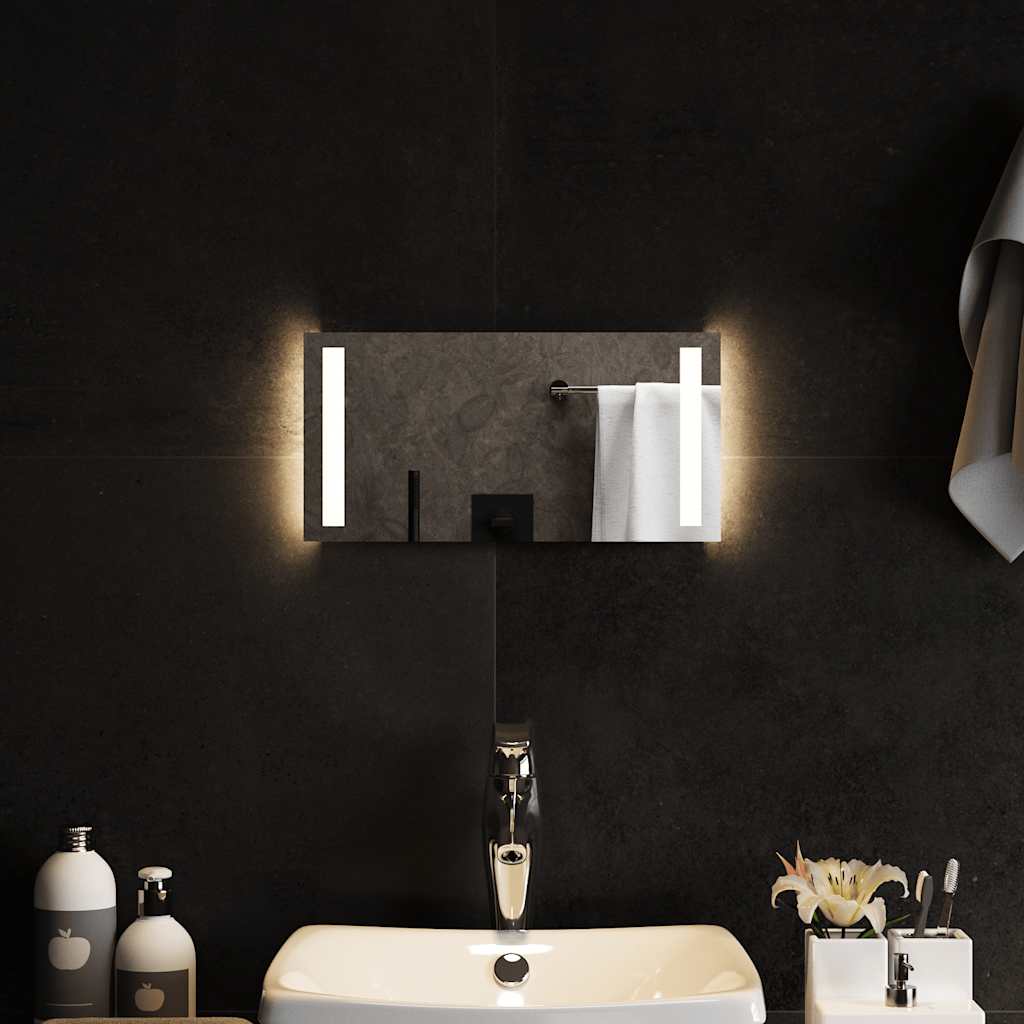 vidaXL Bathroom Mirror LED 40x20 cm