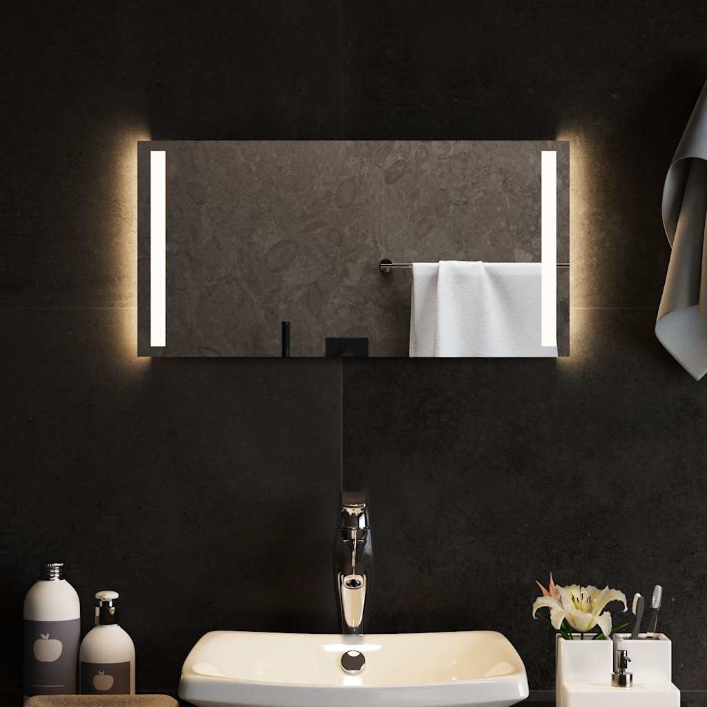 vidaXL Bathroom Mirror LED 40x20 cm