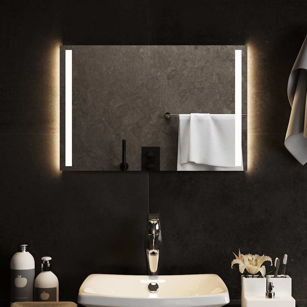 vidaXL Bathroom Mirror LED 40x20 cm