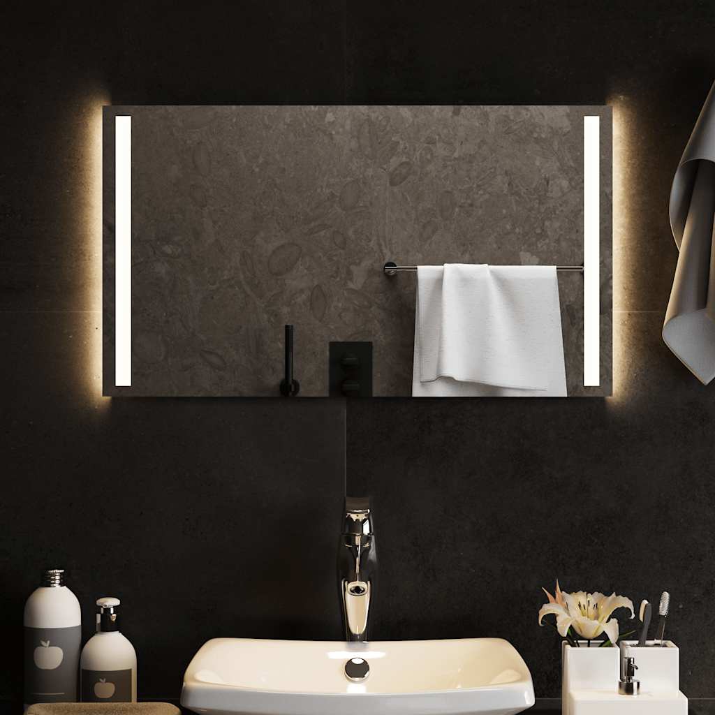 vidaXL Bathroom Mirror LED 40x20 cm