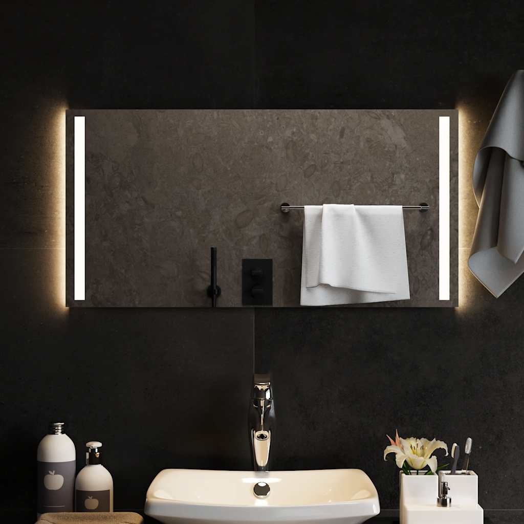vidaXL Bathroom Mirror LED 40x20 cm