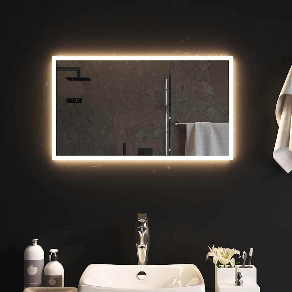 vidaXL Bathroom mirror LED 40x20 cm