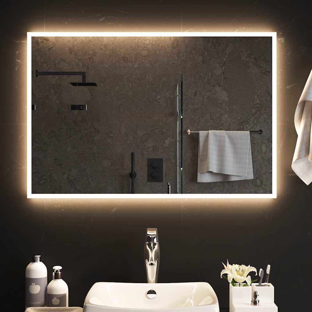 vidaXL Bathroom mirror LED 40x20 cm