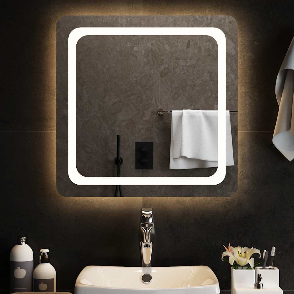 vidaXL Badkamerspiegel LED 30x30 cm