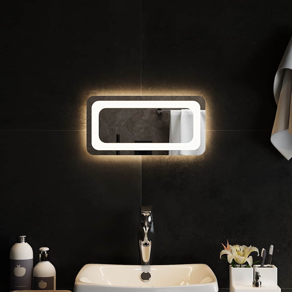 vidaXL Bathroom Mirror LED 40x20 cm