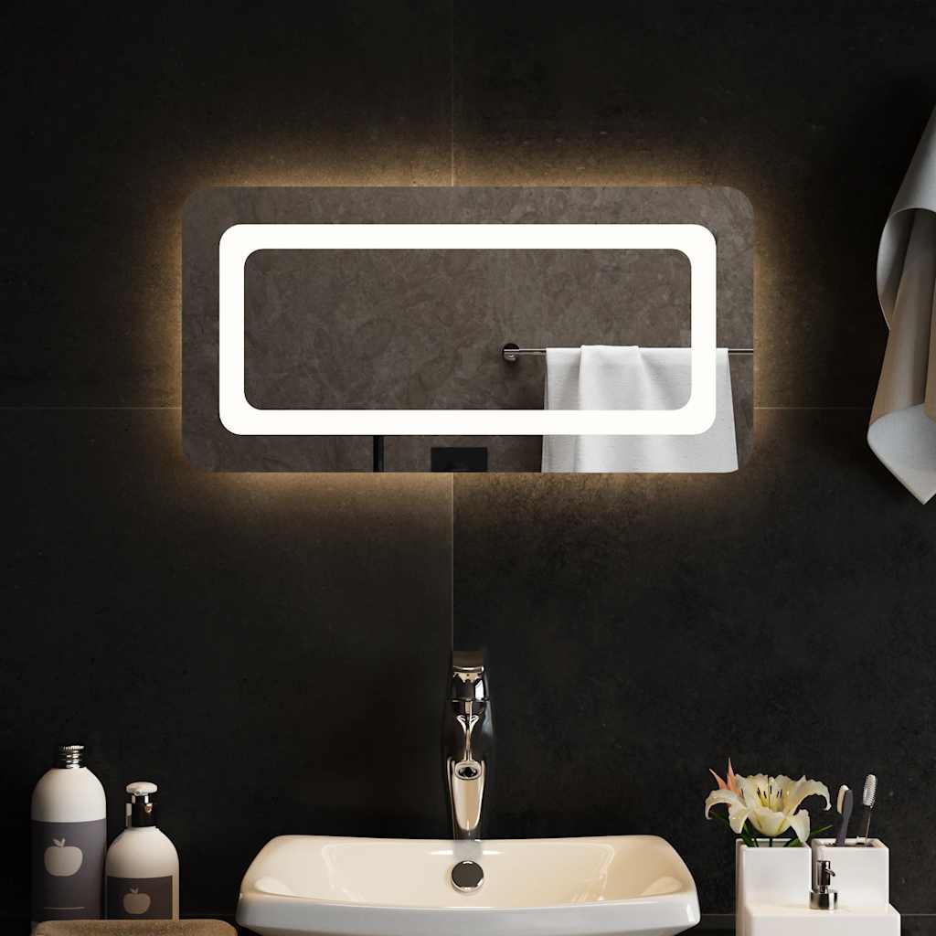 vidaXL Bathroom Mirror LED 40x20 cm