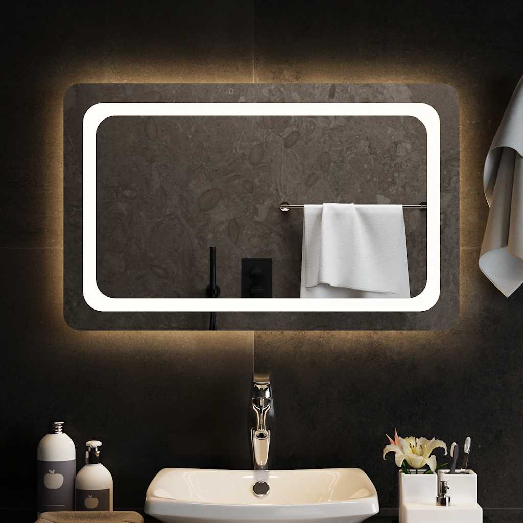 vidaXL Bathroom Mirror LED 40x20 cm