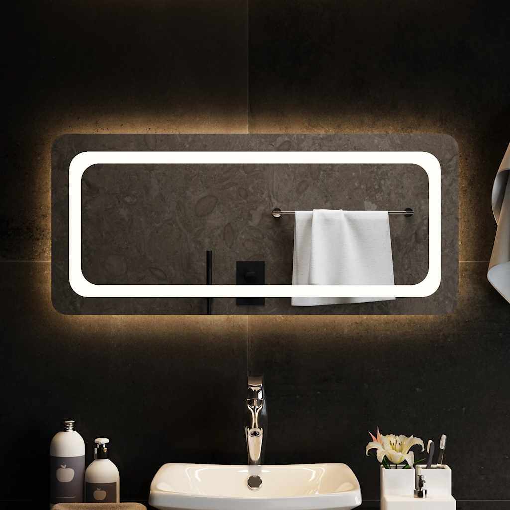 vidaXL Bathroom Mirror LED 40x20 cm