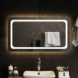 vidaXL Bathroom Mirror LED 40x20 cm