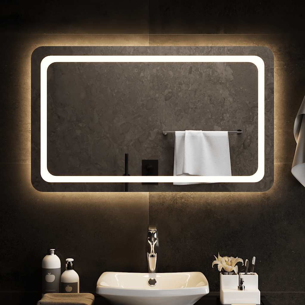 vidaXL Bathroom Mirror LED 40x20 cm