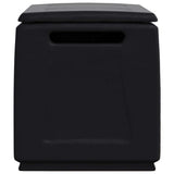vidaXL Tuinbox 130 L 54x53x57 cm donkergrijs en zwart