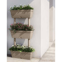vidaXL Plantenbakken 3 st 100 cm antracietkleurig