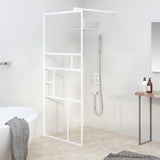vidaXL Walk-in Shower Screen 80x195 cm ESG Safety Glass Transparent and Black