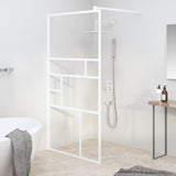 vidaXL Walk-in Shower Screen 80x195 cm ESG Safety Glass Transparent and Black