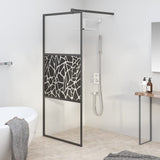 vidaXL Walk-in Shower Screen Transparent 80x195 cm ESG Glass