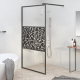 vidaXL Walk-in Shower Screen Transparent 80x195 cm ESG Glass