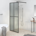 vidaXL Inloopdouchewand 80x195 cm transparant gehard glas