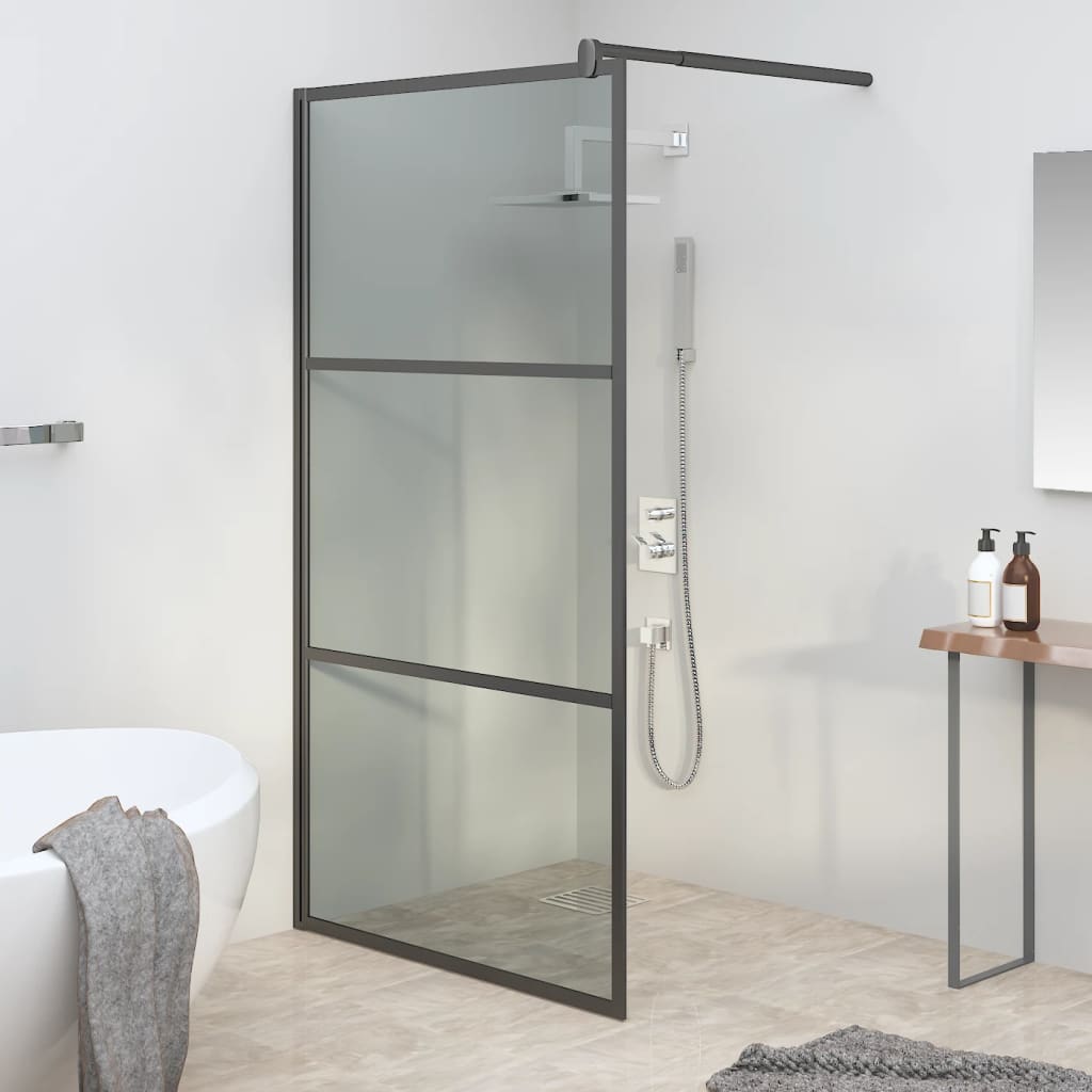 vidaXL Walk-in Shower Screen Transparent 80x195 cm ESG Glass