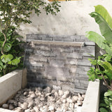 vidaXL Zwembadwaterval rechthoekig 30 cm roestvrij staal